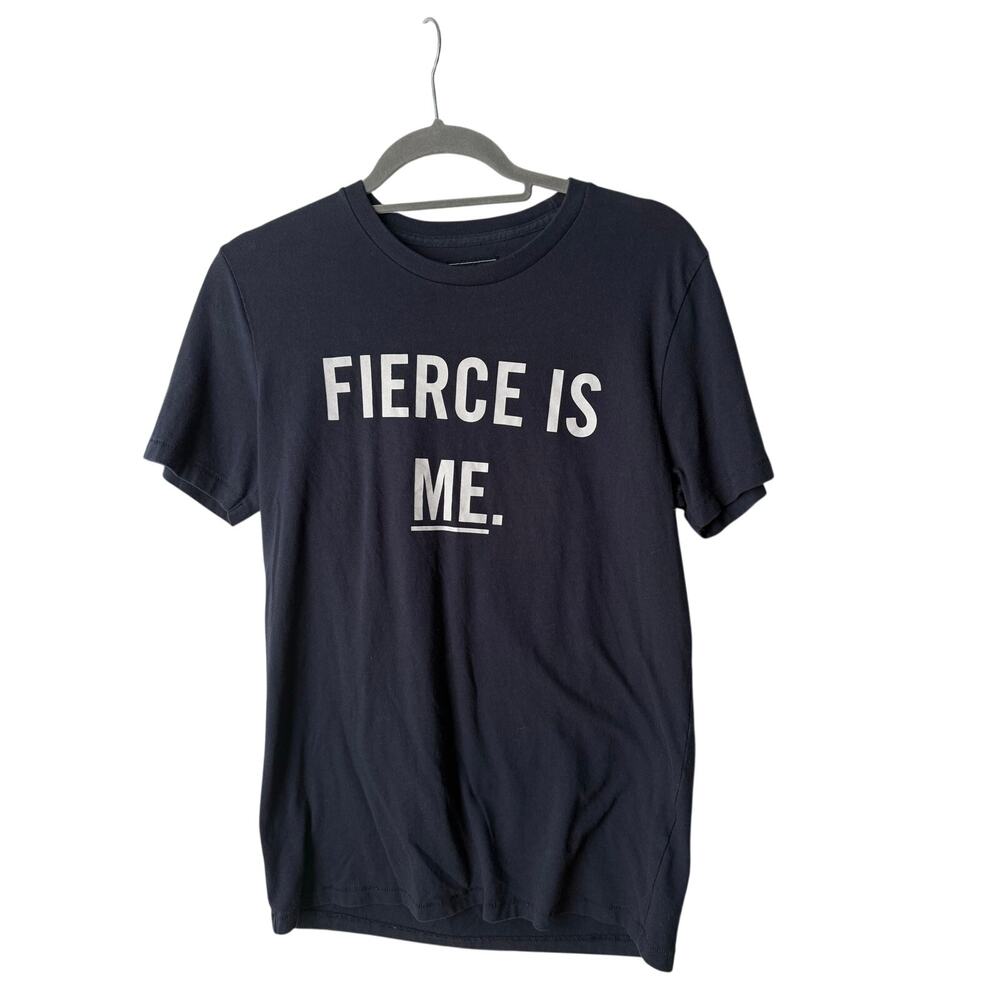 Abercrombie & Fitch Shirt Men's Small Fierce is Me Blue Short Sleeve